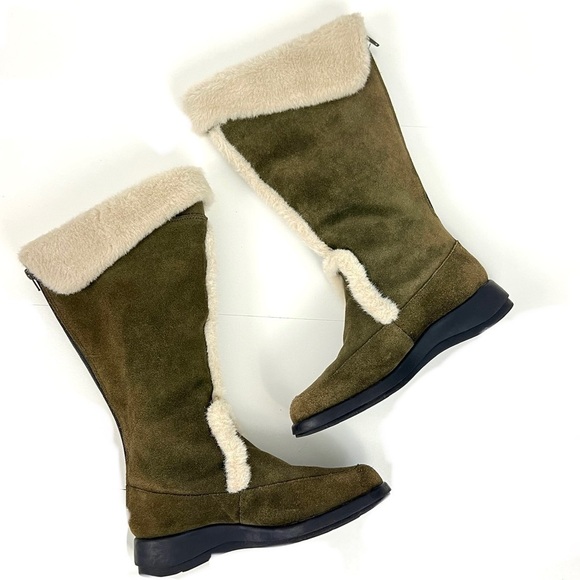 Aerosoles Squished Suede Leather Boots - Size 8 - Picture 9 of 14